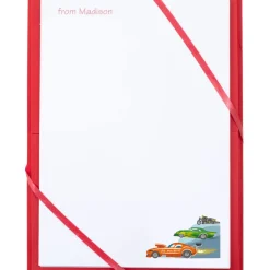 Named Notepaper - Crazy Cars
