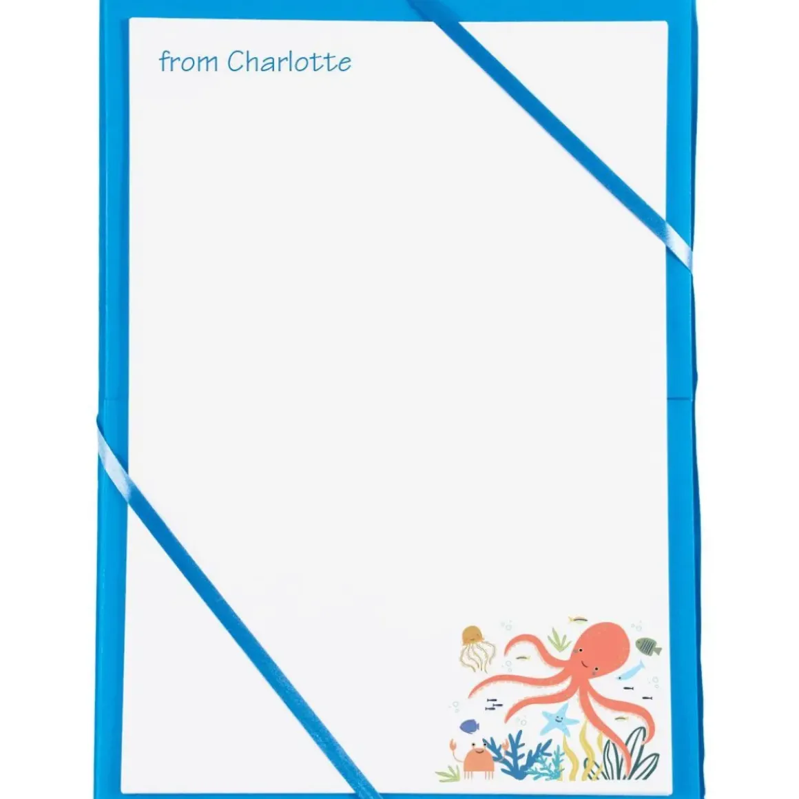 Named Notepaper - Ocean Life
