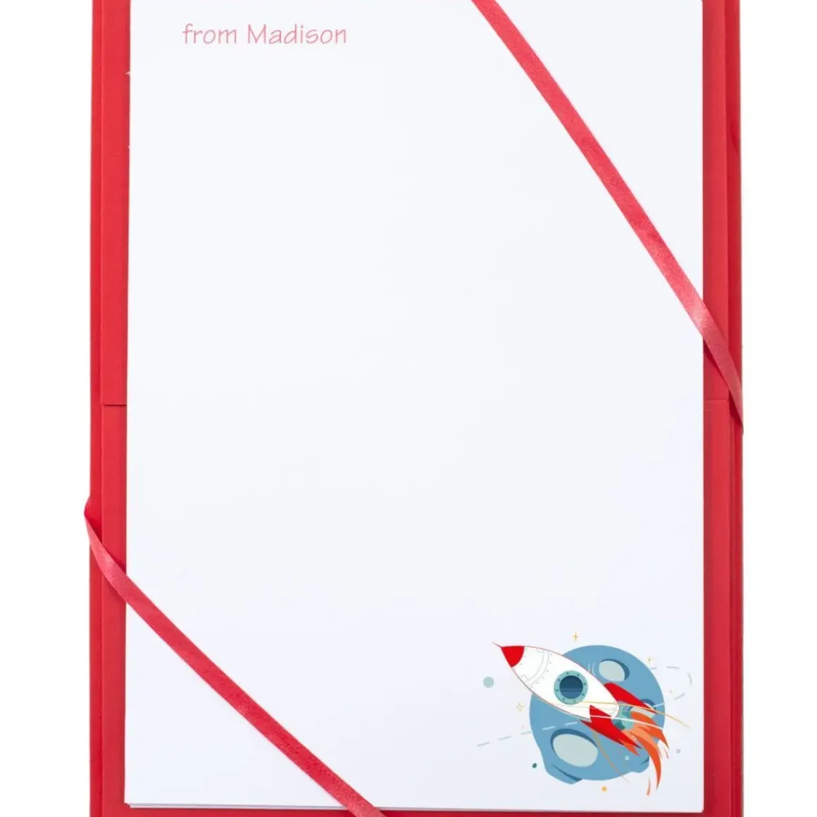 Named Notepaper - Space Adventure