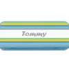 Named Pencil Tin - Blue Stripes