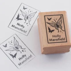 Named Rubber Stamp - Butterfly