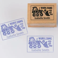 Named Rubber Stamp - Construction Site