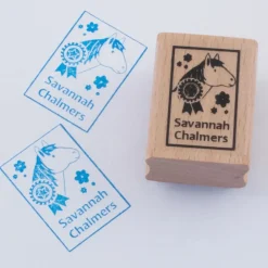Named Rubber Stamp - Ponies