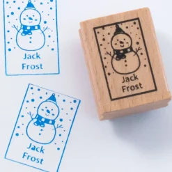 Named Rubber Stamp - Snowman