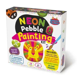 Neon Pebble Painting