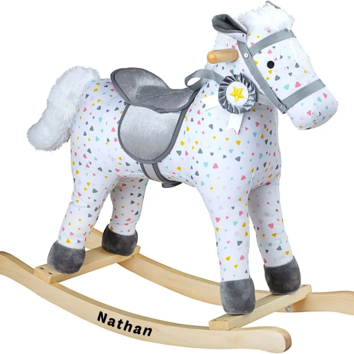 Patterned Rocking Horse