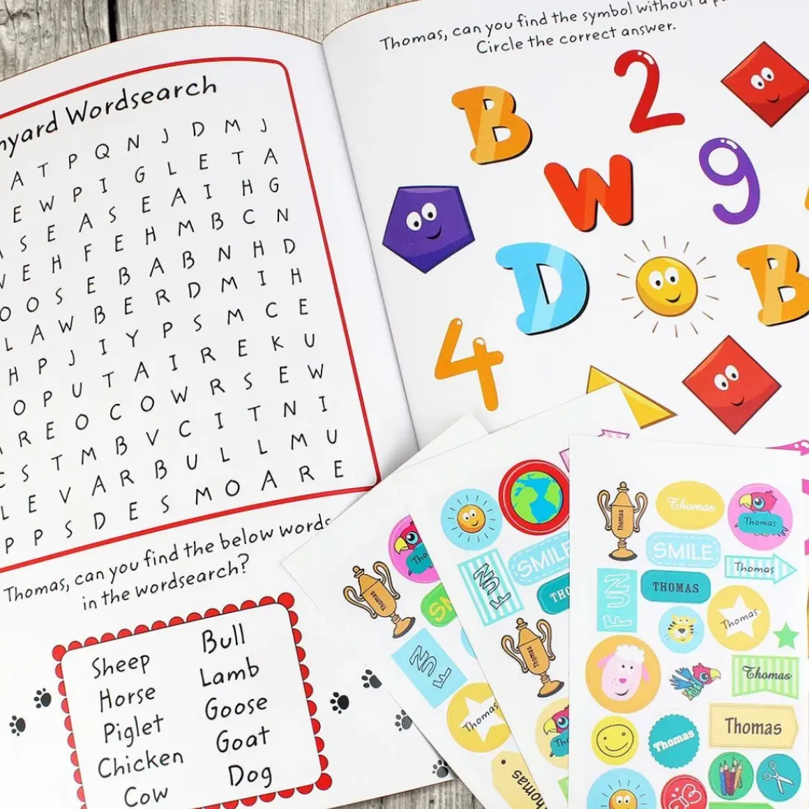 Personalised Activity Book with Stickers