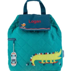 Personalised Alligator Quilted Backpack