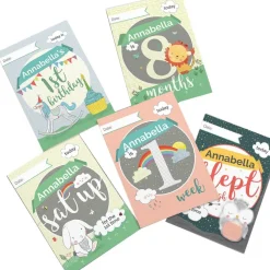 Personalised Baby Milestone Cards