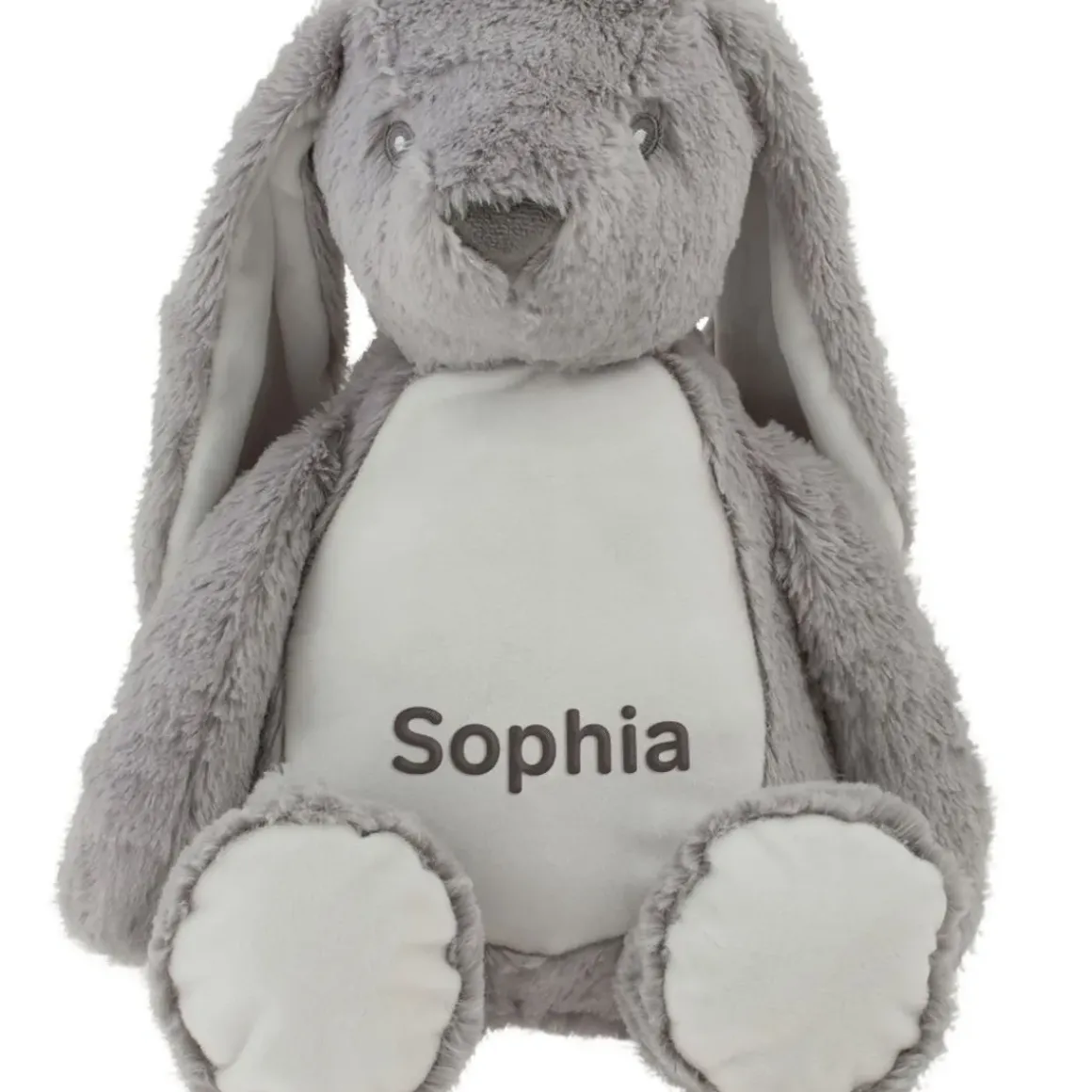 Personalised Bunny Soft Toy (Grey)