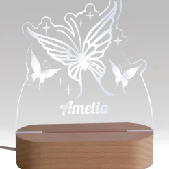 Personalised Butterflies LED Light