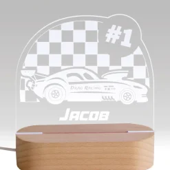 Personalised Crazy Cars LED Light