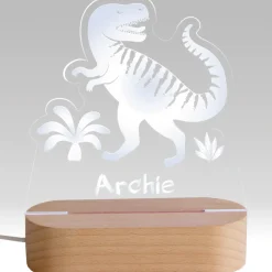 Personalised Dinosaur LED Light