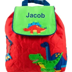 Personalised Dinosaur Quilted Backpack
