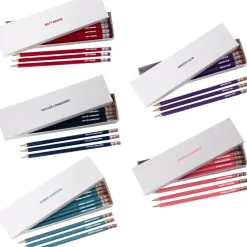 Personalised HB Pencils in White Box