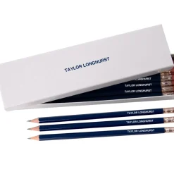 Personalised HB Pencils in White Box