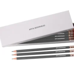 Personalised HB Pencils in White Box