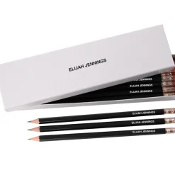 Personalised HB Pencils in White Box