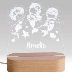 Personalised Mermaids LED Light