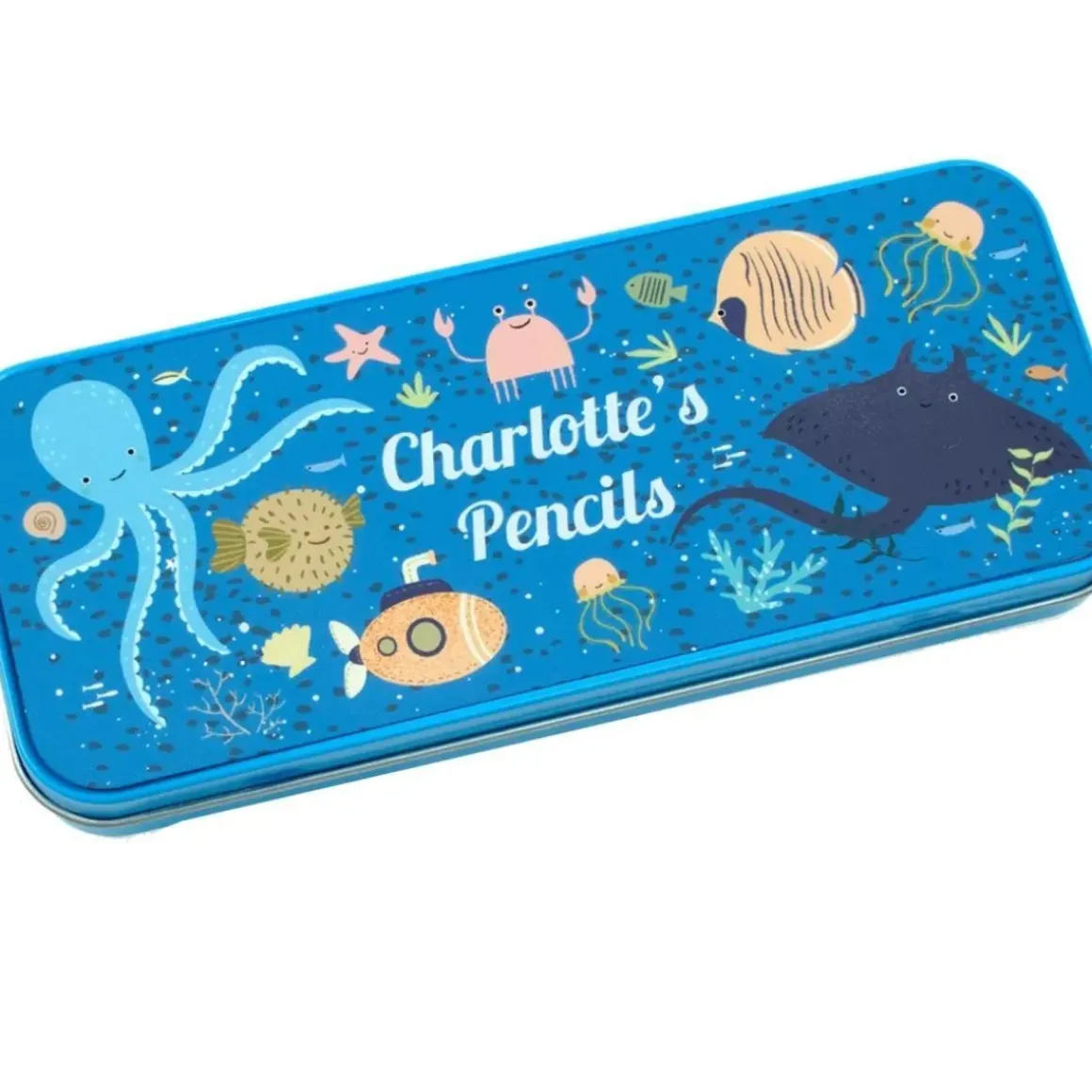 Personalised Pencil Tin - Ocean Life