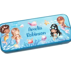 Personalised Pencil Tin - Mermaids