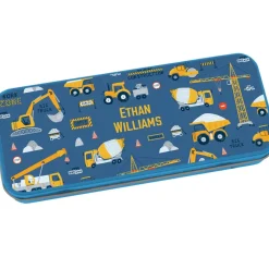 Personalised Pencil Tin - Construction Site