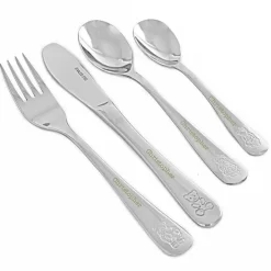 Personalised 4-Piece Cutlery Set - Teddy