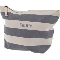 Personalised Striped Accessory Bag