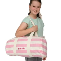 Personalised Striped Sleepover Bag