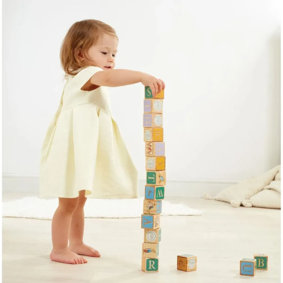Peter Rabbit Wooden Alphabet Blocks