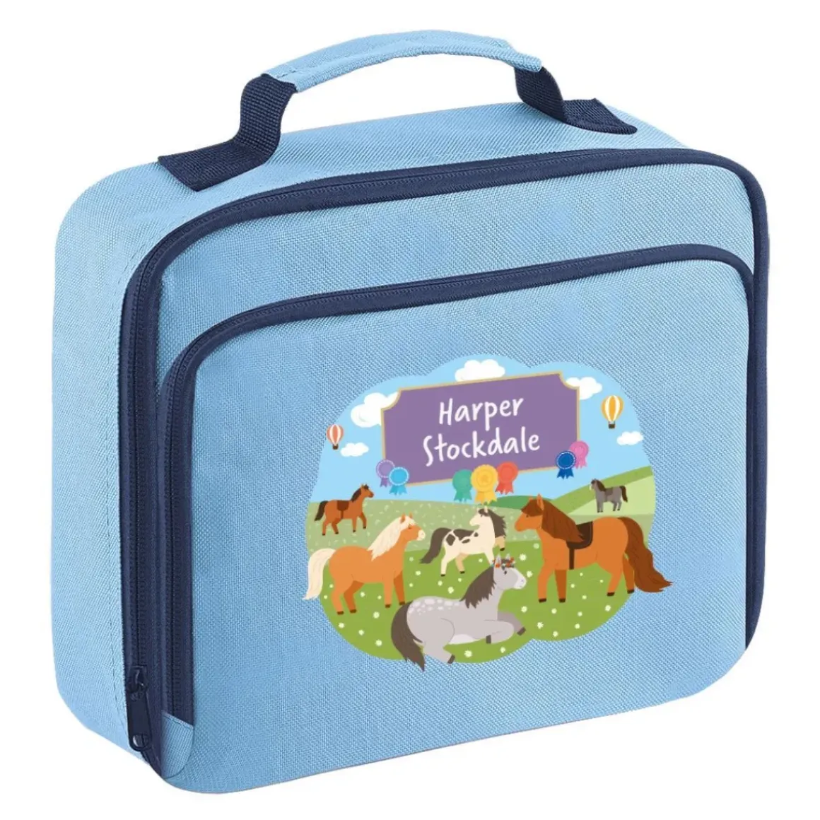 Ponies Personalised Lunch Bag