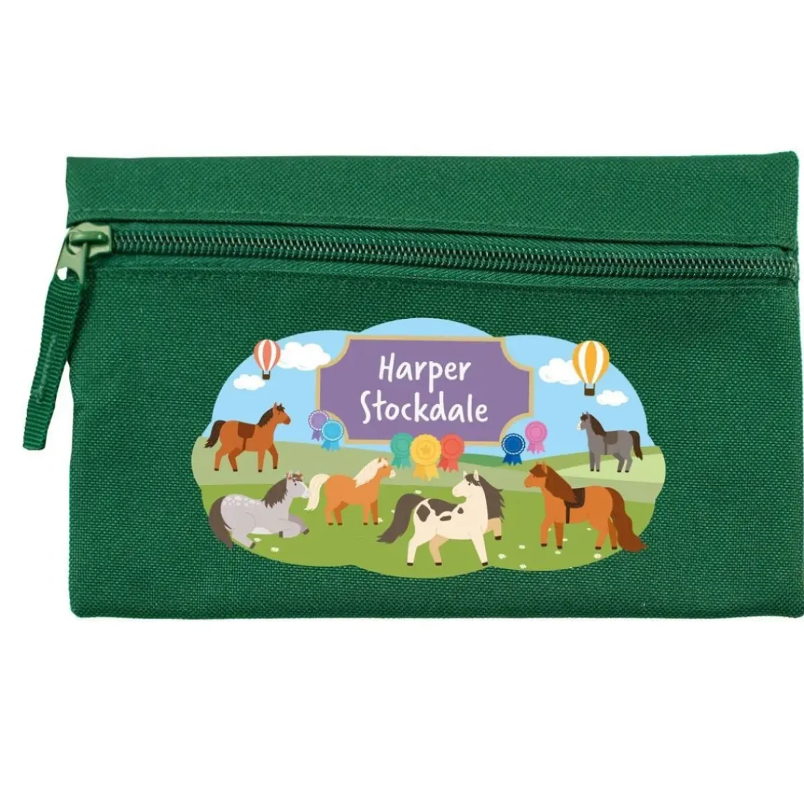 Ponies Personalised Pencil Case