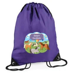 Ponies Personalised Swim Bag