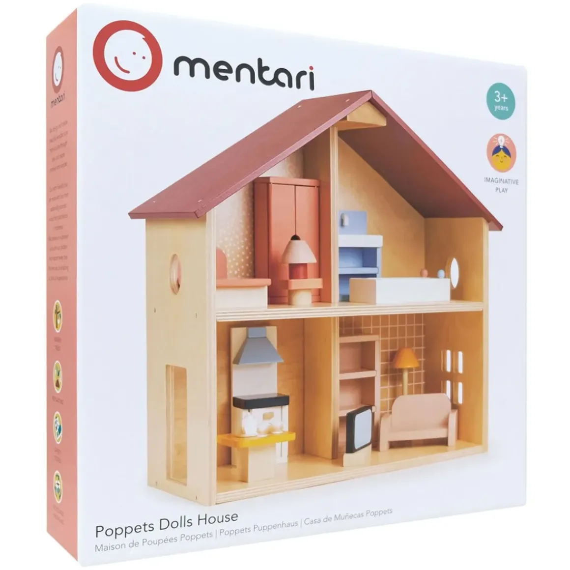 Poppets Dolls House (inc furniture)