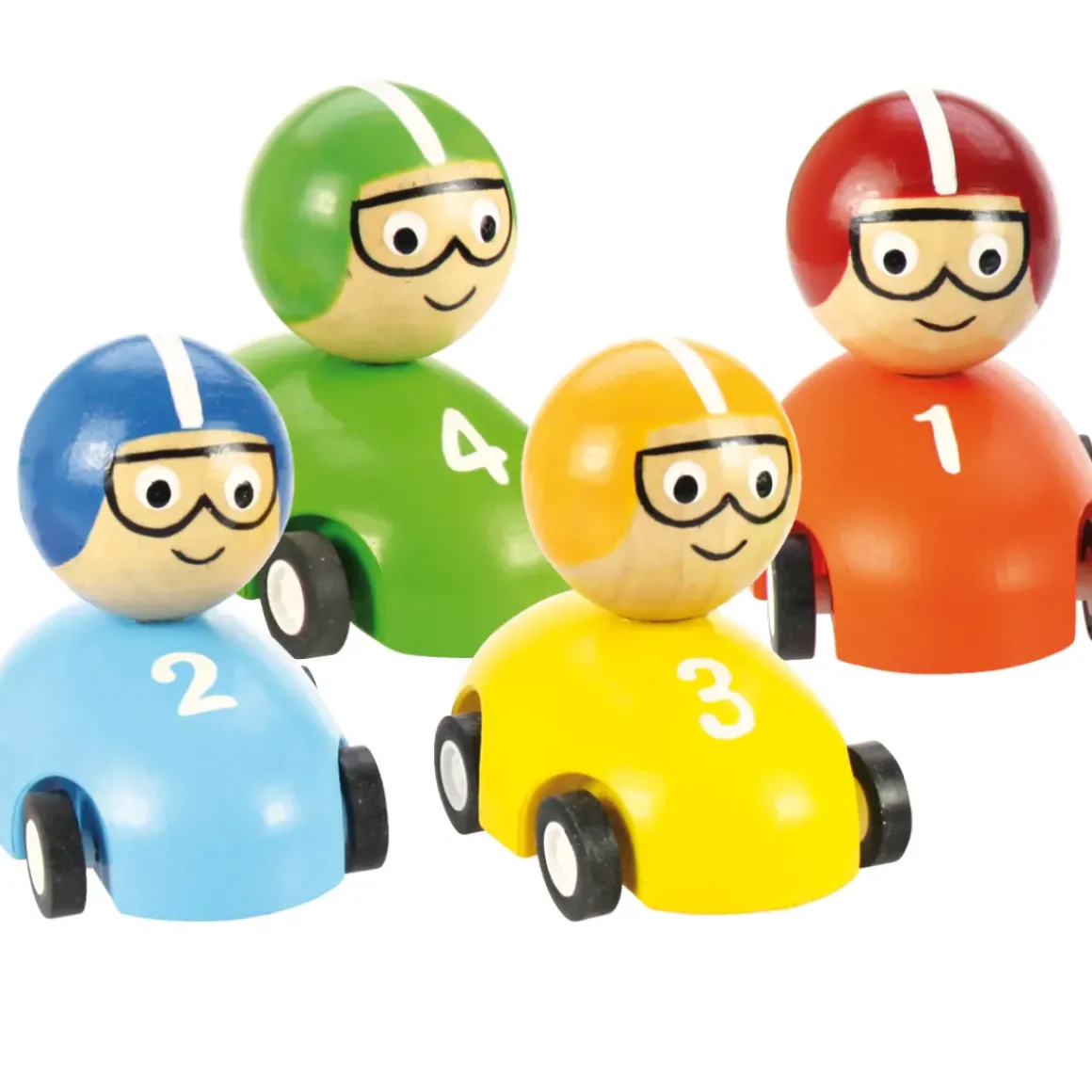 Pull Back Racing Car with Goggled Driver