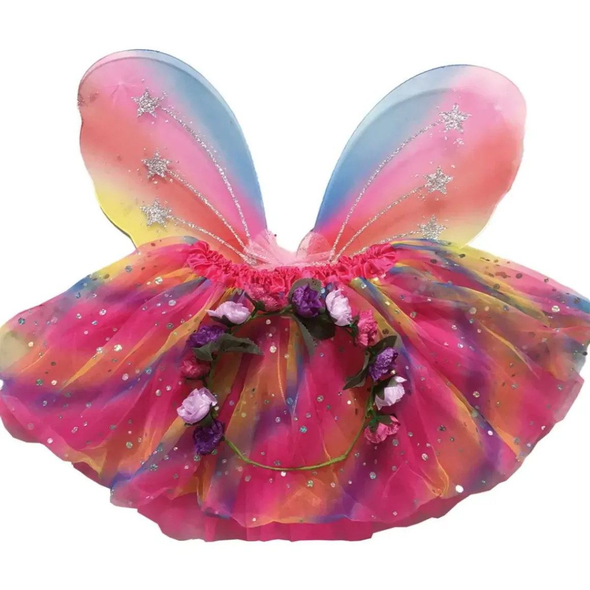 Rainbow Sparkle Flower Fairy Set