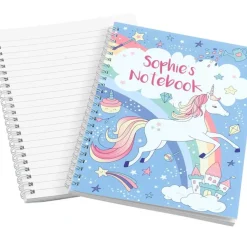 Rainbow Unicorn Personalised Notebook
