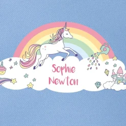 Rainbow Unicorn Personalised Pencil Case