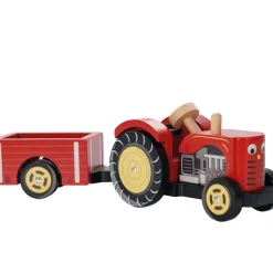 Red Wooden Tractor