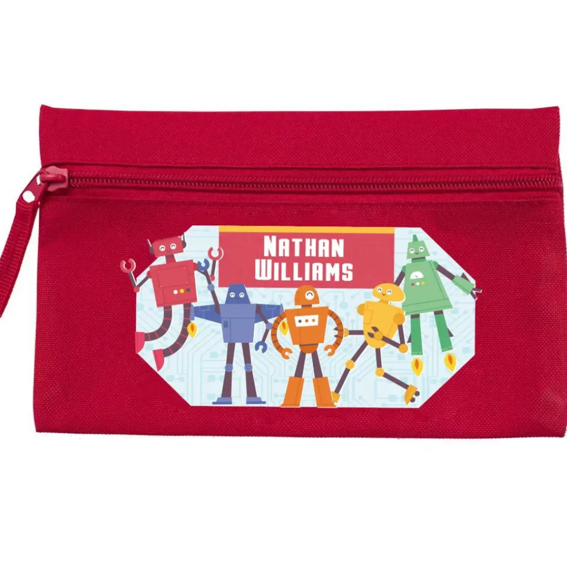 Robots Personalised Pencil Case