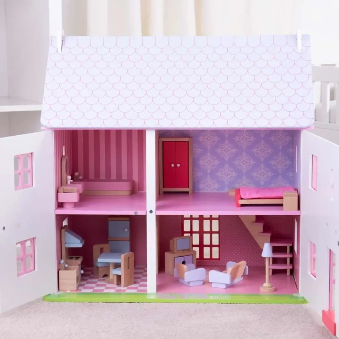 Rose Cottage Dolls House and Furniture