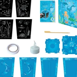 Totally Twilight - Sealife Lantern Scratch Art Set