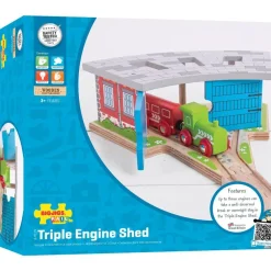 Train Triple Engine Shed