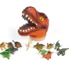 T-Rex Head and Dinosaurs Set