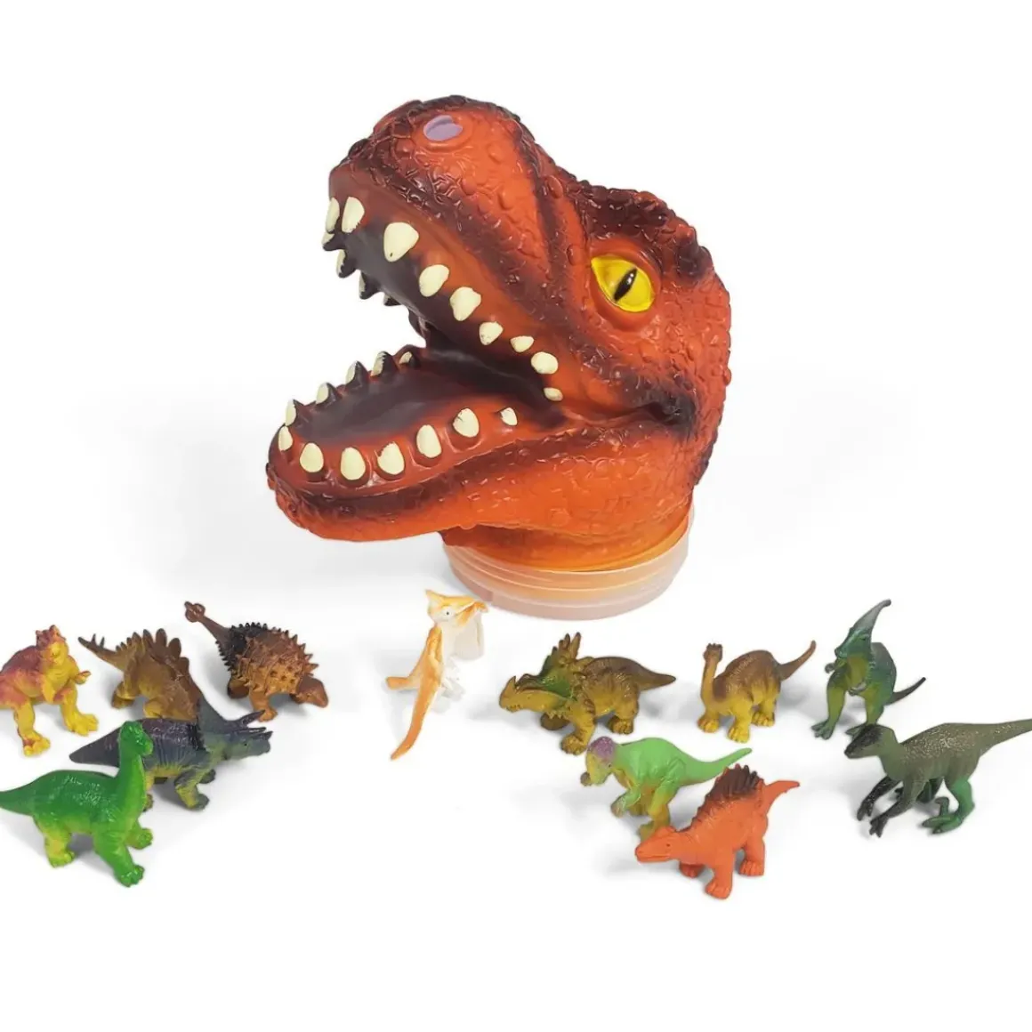 T-Rex Head and Dinosaurs Set