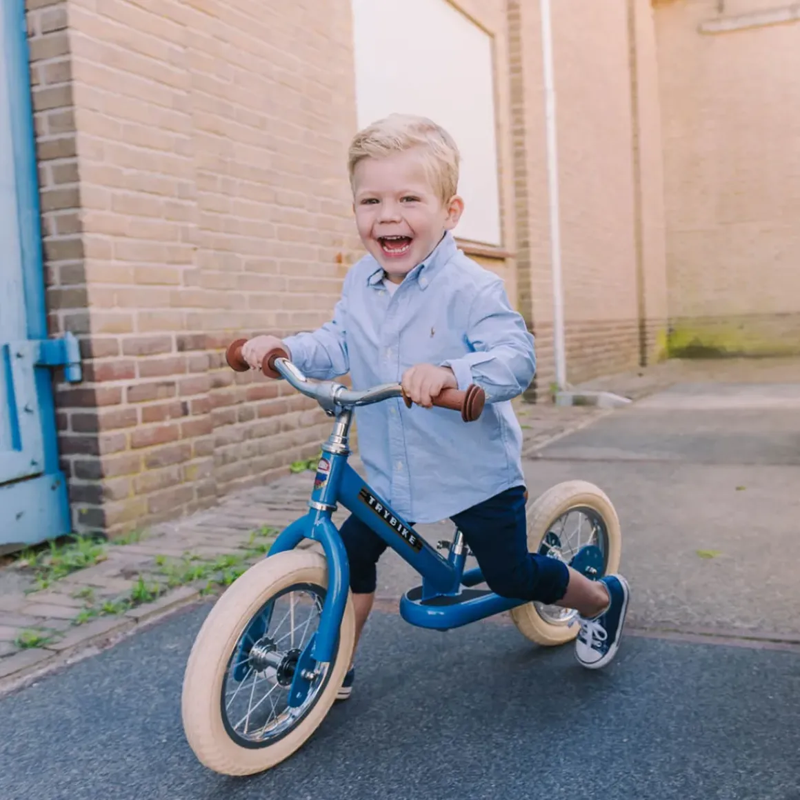 Trybike Balance Bike - Matte Blue