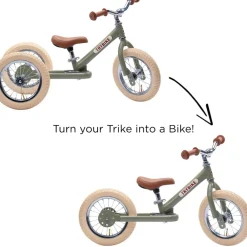 Trybike Balance Bike - Matte Green