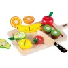 Wooden Cutting Fruits & Tray