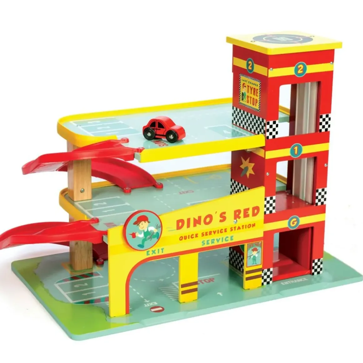 Wooden Dino's Garage