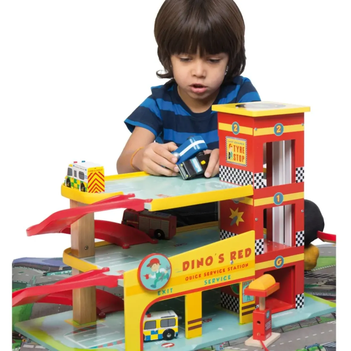 Wooden Dino's Garage